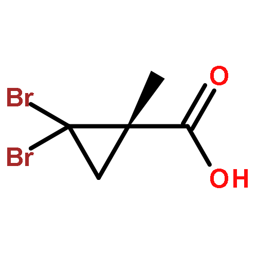 Cyclopropanecarboxylic acid, 2,2-dibromo-1-methyl-, (1S)-