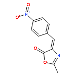 5(4H)-OXAZOLONE, 2-METHYL-4-[(4-NITROPHENYL)METHYLENE]-, (4Z)-