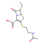 trans-3-[2-(Acetamido)ethylsulfanyl]-6-ethyl-7-oxo-1-azabicyclo[3.2.0]hept-2-ene-2-carboxylic acid