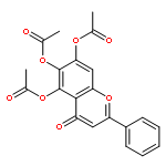 4-oxo-2-phenyl-4H-1-benzopyran-5,6,7-triyl triacetate