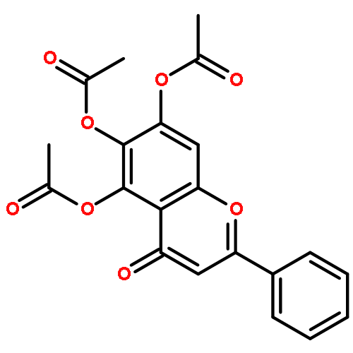 4-oxo-2-phenyl-4H-1-benzopyran-5,6,7-triyl triacetate