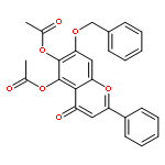 7-(benzyloxy)-4-oxo-2-phenyl-4H-1-benzopyran-5,6-diyl diacetate