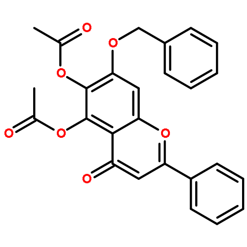 7-(benzyloxy)-4-oxo-2-phenyl-4H-1-benzopyran-5,6-diyl diacetate