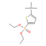 PHOSPHONIC ACID, [5-(TRIMETHYLSTANNYL)-2-THIENYL]-, DIETHYL ESTER