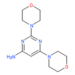 4-PYRIMIDINAMINE, 2,6-DI-4-MORPHOLINYL-