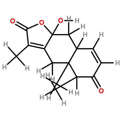 3-oxo-8alpha-hydroxy-10aH-eremophila-1,7(11)-dien-12,8beta-olide