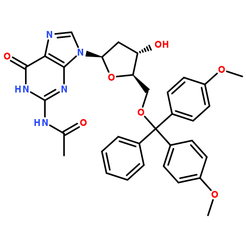 Guanosine, N-acetyl-5'-O-[bis(4-methoxyphenyl)phenylmethyl]-2'-deoxy-