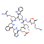 L-Lysine, N2-(N-(N-(N2-(N-(N-(N-L-methionyl-L-alpha-glutamyl)-L-histidyl)-L-phenylalanyl)-L-arginyl)-L-tryptophyl)glycyl)-