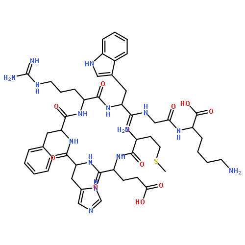 L-Lysine, N2-(N-(N-(N2-(N-(N-(N-L-methionyl-L-alpha-glutamyl)-L-histidyl)-L-phenylalanyl)-L-arginyl)-L-tryptophyl)glycyl)-