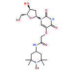 1-Piperidinyloxy,4-[[[[1-(2-deoxy-b-D-erythro-pentofuranosyl)-1,2,3,4-tetrahydro-2,4-dioxo-5-pyrimidinyl]oxy]acetyl]amino]-2,2,6,6-tetramethyl-(9CI)