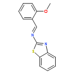 2-Benzothiazolamine, N-[(2-methoxyphenyl)methylene]-