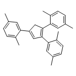 BENZENE, 1,1',1''-(1,3-CYCLOPENTADIENE-1,2,4-TRIYL)TRIS[2,5-DIMETHYL-