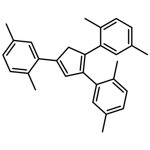 BENZENE, 1,1',1''-(1,3-CYCLOPENTADIENE-1,2,4-TRIYL)TRIS[2,5-DIMETHYL-