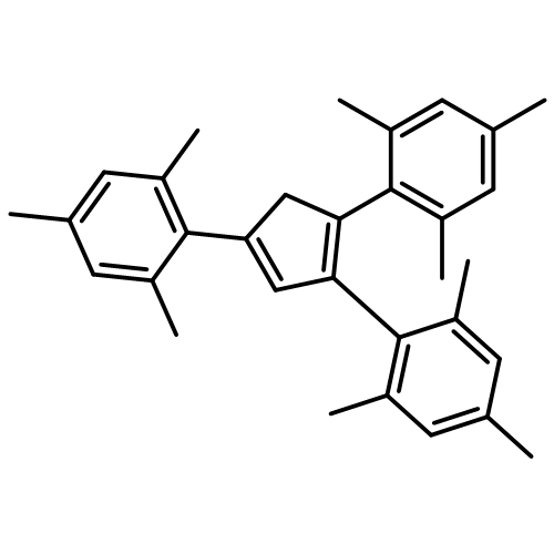 Benzene, 1,1',1''-(1,3-cyclopentadiene-1,2,4-triyl)tris[2,4,6-trimethyl-