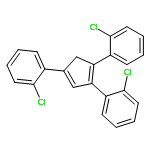 BENZENE, 1,1',1''-(1,3-CYCLOPENTADIENE-1,2,4-TRIYL)TRIS[2-CHLORO-