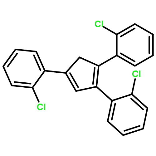 BENZENE, 1,1',1''-(1,3-CYCLOPENTADIENE-1,2,4-TRIYL)TRIS[2-CHLORO-