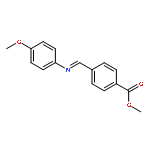 Benzoic acid, 4-[[(4-methoxyphenyl)imino]methyl]-, methyl ester