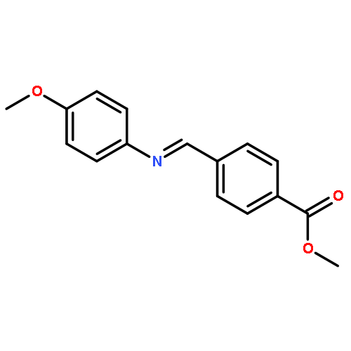 Benzoic acid, 4-[[(4-methoxyphenyl)imino]methyl]-, methyl ester