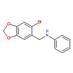 1,3-Benzodioxole-5-methanamine, 6-bromo-N-phenyl-