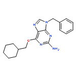 9H-PURIN-2-AMINE, 6-(CYCLOHEXYLMETHOXY)-9-(PHENYLMETHYL)-