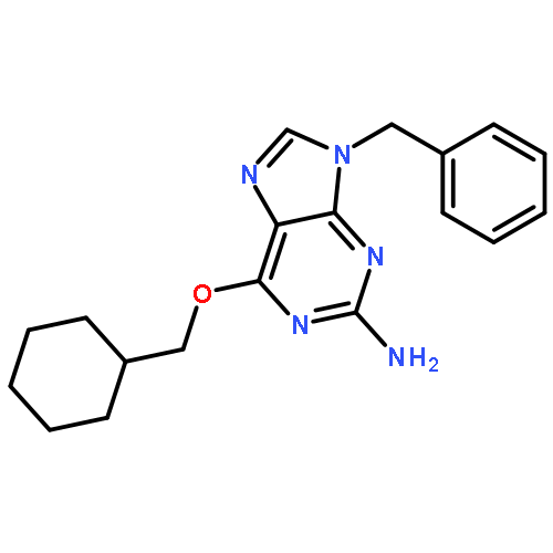 9H-PURIN-2-AMINE, 6-(CYCLOHEXYLMETHOXY)-9-(PHENYLMETHYL)-