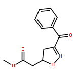 5-Isoxazoleacetic acid, 3-benzoyl-4,5-dihydro-, methyl ester