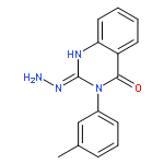 2,4(1H,3H)-Quinazolinedione, 3-(3-methylphenyl)-, 2-hydrazone