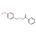 Ethanone, 2-[[(4-methoxyphenyl)methyl]thio]-1-phenyl-