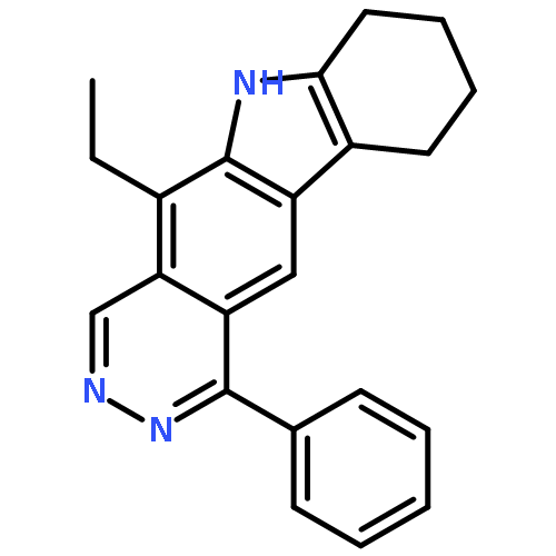 6H-PYRIDAZINO[4,5-B]CARBAZOLE, 5-ETHYL-7,8,9,10-TETRAHYDRO-1-PHENYL-