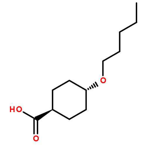 Cyclohexanecarboxylic acid, 4-(pentyloxy)-, trans-