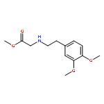 GLYCINE, N-[2-(3,4-DIMETHOXYPHENYL)ETHYL]-, METHYL ESTER