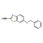 2-Benzothiazolecarbonitrile, 6-(phenylmethoxy)-