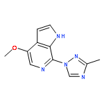 1H-Pyrrolo[2,3-c]pyridine, 4-methoxy-7-(3-methyl-1H-1,2,4-triazol-1-yl)-