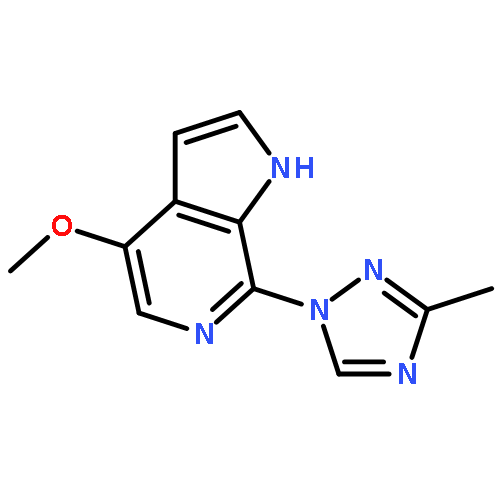 1H-Pyrrolo[2,3-c]pyridine, 4-methoxy-7-(3-methyl-1H-1,2,4-triazol-1-yl)-