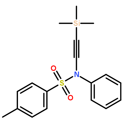 BENZENESULFONAMIDE, 4-METHYL-N-PHENYL-N-[(TRIMETHYLSILYL)ETHYNYL]-