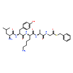 GLYCINE, L-LEUCYL-L-TYROSYL-L-LYSYL-L-ALANYLTHIO-, S-(PHENYLMETHYL) ESTER