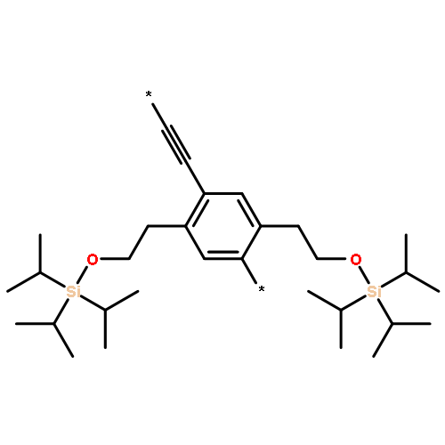 POLY[[2,5-BIS[2-[[TRIS(1-METHYLETHYL)SILYL]OXY]ETHYL]-1,4-PHENYLENE]-1,2-ETHYNEDIYL]