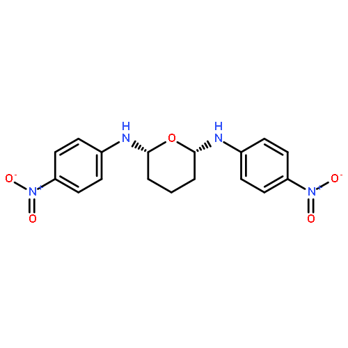 2H-Pyran-2,6-diamine, tetrahydro-N,N'-bis(4-nitrophenyl)-, (2R,6S)-rel-