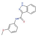 1H-INDAZOLE-3-CARBOXAMIDE, N-(3-METHOXYPHENYL)-