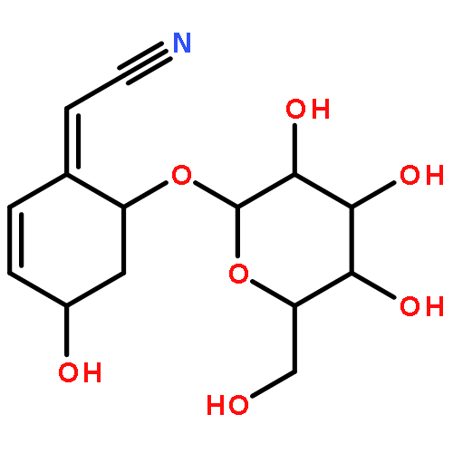 (2Z)-2-[(4S,6R)-4-hydroxy-6-[(2R,3R,4S,5R,6R)-3,4,5-trihydroxy-6-(hydroxymethyl)oxan-2-yl]oxy-1-cyclohex-2-enylidene]acetonitrile