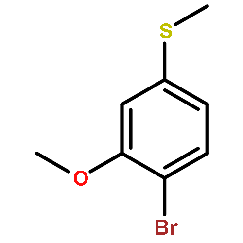 Benzene, 1-bromo-2-methoxy-4-(methylthio)-