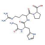 glycyl-L-histidyl-N~5~-(diaminomethylidene)-L-ornithyl-L-proline