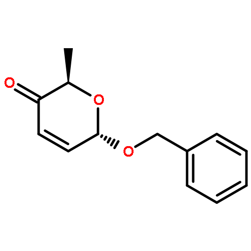 2H-PYRAN-3(6H)-ONE, 2-METHYL-6-(PHENYLMETHOXY)-, (2R,6S)-