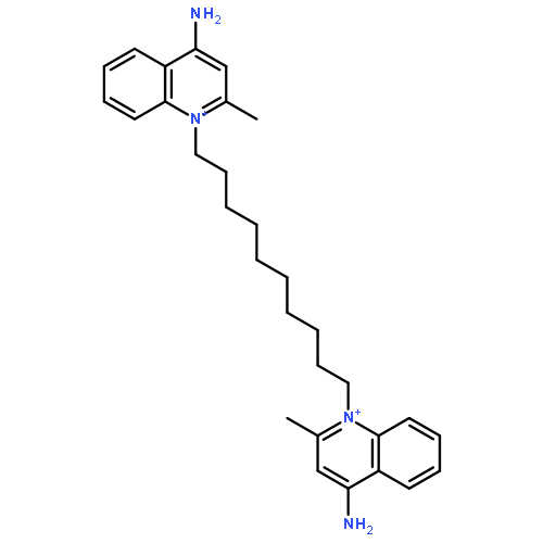 Quinolinium,1,1'-(1,10-decanediyl)bis[4-amino-2-methyl-