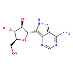 D-Ribitol,1-C-(7-amino-1H-pyrazolo[4,3-d]pyrimidin-3-yl)-1,4-anhydro-, (1S)-