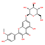 3,5-dihydroxy-2-(4-hydroxy-3-methoxyphenyl)-4-oxo-4H-chromen-7-yl beta-D-glucopyranoside