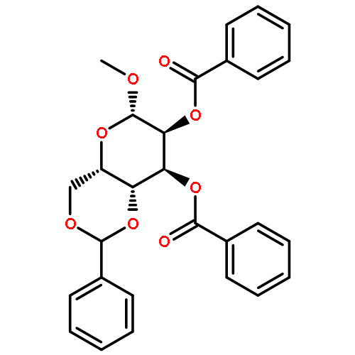 a-D-Glucopyranoside, methyl4,6-O-(phenylmethylene)-, dibenzoate (9CI)