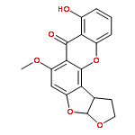 (3aR,12cS)-8-hydroxy-6-methoxy-1,2,3a,12c-tetrahydro-7H-furo[3',2':4,5]furo[2,3-c]xanthen-7-one