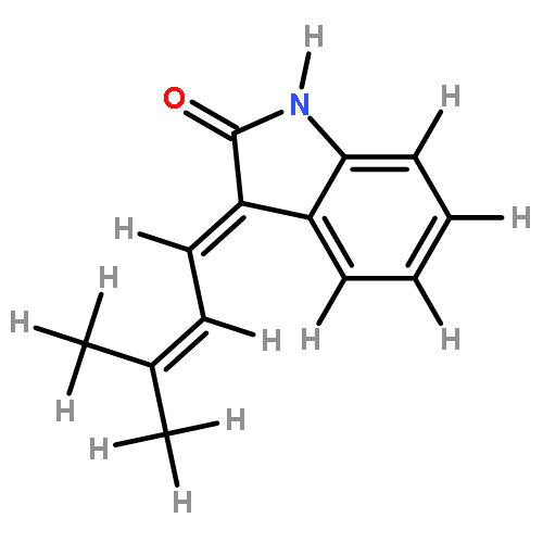 (E)-3-(3'-methyl-2'-butenylidene)-2-indolinone