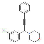 MORPHOLINE, 4-[1-(3-CHLOROPHENYL)-3-PHENYL-2-PROPYNYL]-